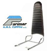 Chrome Vespa High Rise Backrest V90-Etc