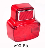 V-90 Etc Rear Light Lens Italian