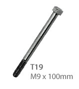 Lower Rear Damper Bolt M9 x 100mm Italian