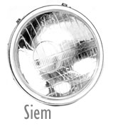 V50-90-100 Headlight & Bulb Holder Siem 105mm