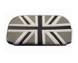 Backrest Pad Cover Black & White Union Jack 280 x 140mm