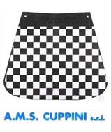 Black & White Check Mudflap Cuppini