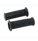 Handlebar Grips Classic Moto Black 125 x 24mm