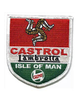 Lambretta Castrol I.O.M Patch 75 x 65mm