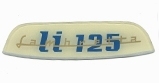 Remade LI 125 Rear Frame Badge