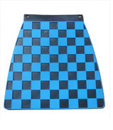 Light Blue & Black Check Mudflap