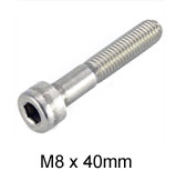 Vespa Bottom Front Damper Allen Bolts M4 x 40mm