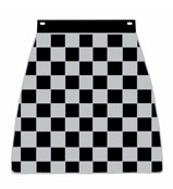 Silver & Black Check Mudflap