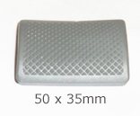 LD Rear Brake Pedal Rubber 50 x 35mm Italian