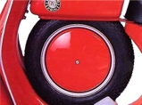 SS50-90 2-Piece Metal Spare Wheel Cover & Screw
