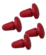 Rear Frame Grommets Red Set-4 S/3-GP