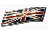 Union Jack Enamel Metal Badge 35 x 17mm