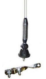 1.1mtr x 5mm Fibre Glass Whip Aerial & Bracket White