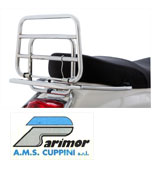 Vespa LX-LXV Fold Down Chrome Rear Carrier Cuppini