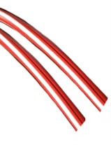 S/2-3 Candy Stripe Legshield Trim Red & white