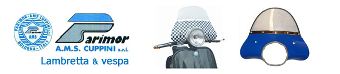 Lambretta & Vespa Cuppini fly screens available