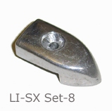 Alloy Channel  End Caps S-3 Set x8