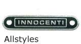 Lambretta Italian Rear Seat Badge 2-Pin 50mm