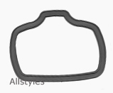 S-2 Rear Light Gasket Grey Italian