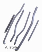 Rear Runner Plastics Set-6 GP Light Grey Economy