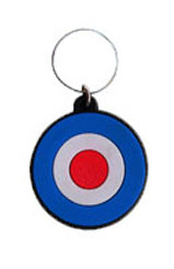 Target Rubber Key Ring 40mm