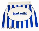 Lambretta Mudflap Blue-White Striped 9