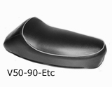 V50-90-Pv125 Single Sports Seat Black
