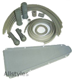 Vespa SS180-Sprint-Etc Rubber Kit Grey