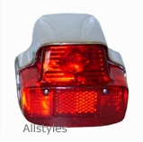 SS180-Etc Rear Light Unit With Hood Plastic Chrome